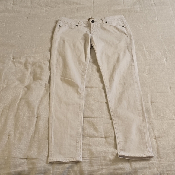PAIGE Skyline Peg White Skinny Jeans Sleek Fit - Picture 12 of 12